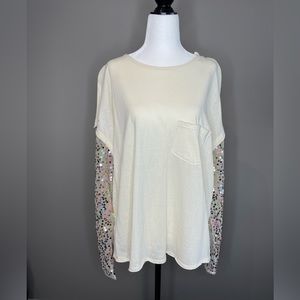 Free People glitter tee shirt! I have never worn this sadly. extra small.